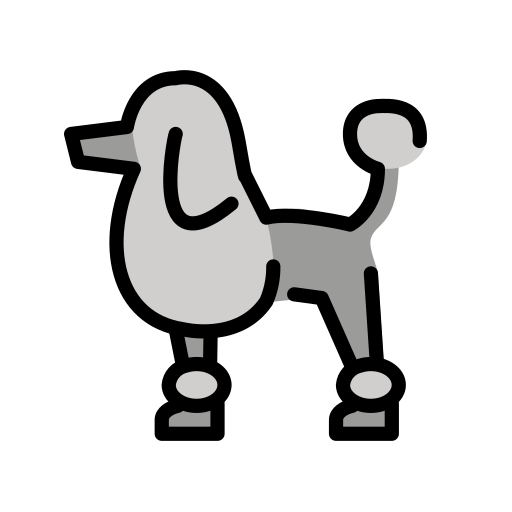 Poodle on OpenMoji