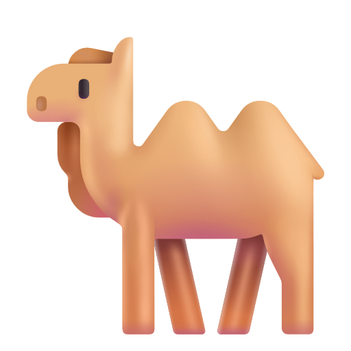 Bactrian Camel on Microsoft 3D