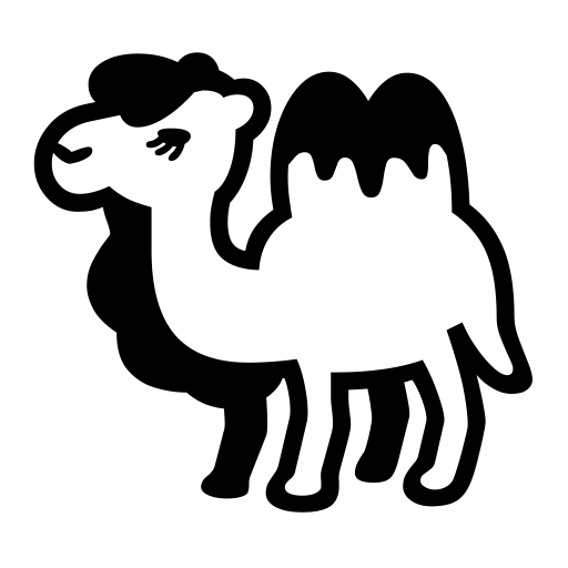 Bactrian Camel on Noto Emoji