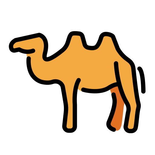 Bactrian Camel on OpenMoji