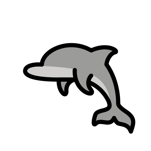Dolphin on OpenMoji