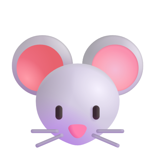 Mouse Face on Microsoft 3D