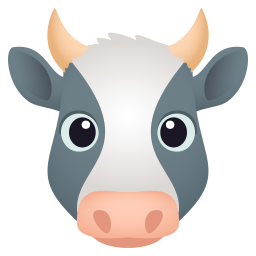 Cow Face on JoyPixels