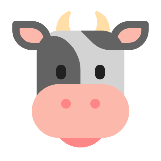 Cow Face on Microsoft Fluent