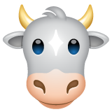 Cow Face on WhatsApp