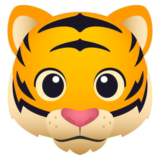 Tiger Face on JoyPixels