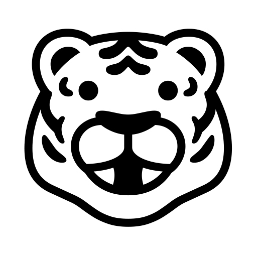 Tiger Face on Noto Emoji