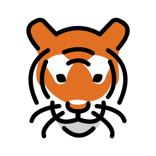 Tiger Face on OpenMoji