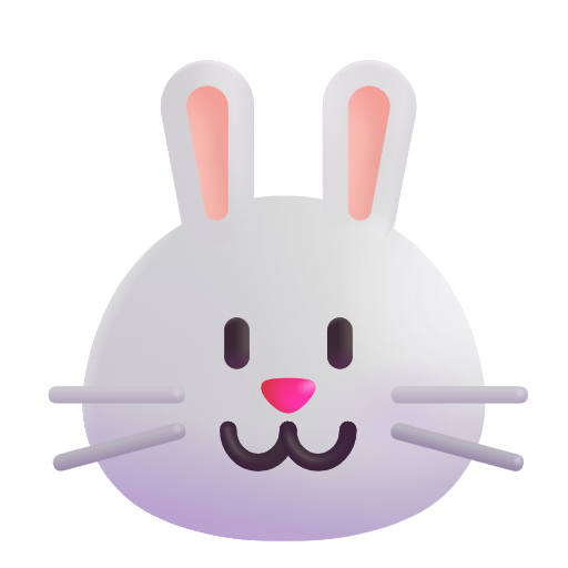 Rabbit Face on Microsoft 3D