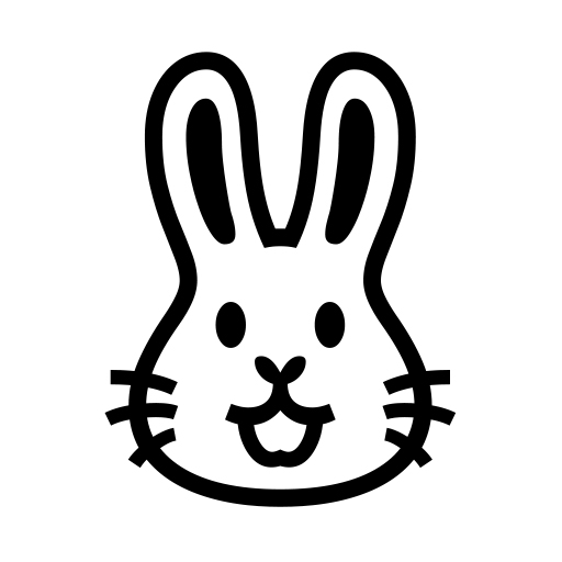 Rabbit Face on Noto Emoji