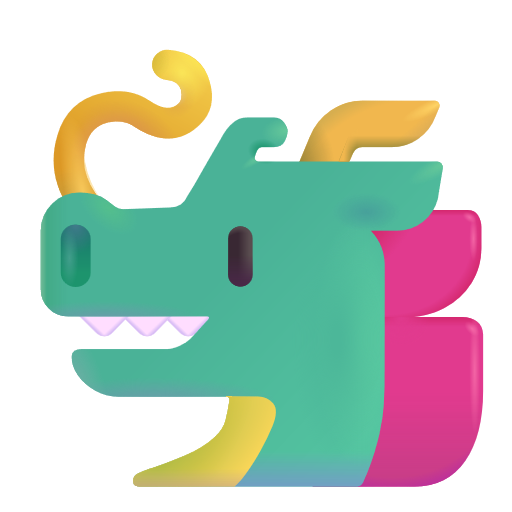 Dragon Face on Microsoft 3D