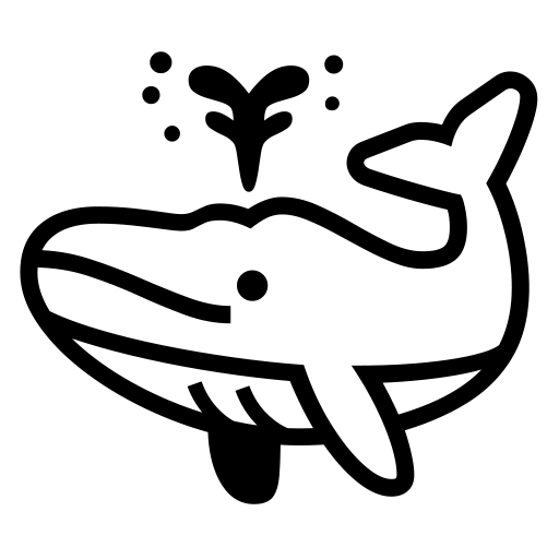 Spouting Whale on Noto Emoji