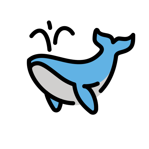 Spouting Whale on OpenMoji