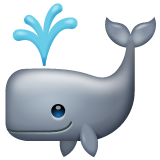 Spouting Whale on WhatsApp