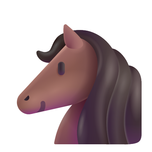 Horse Face on Microsoft 3D