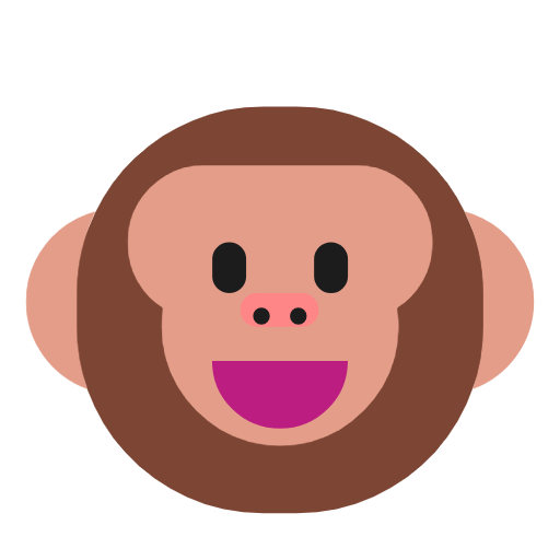 Monkey Face on Microsoft Fluent