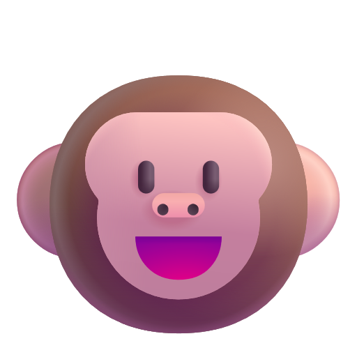 Monkey Face on Microsoft 3D