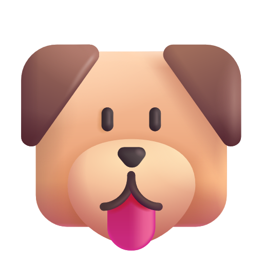 Dog Face on Microsoft 3D