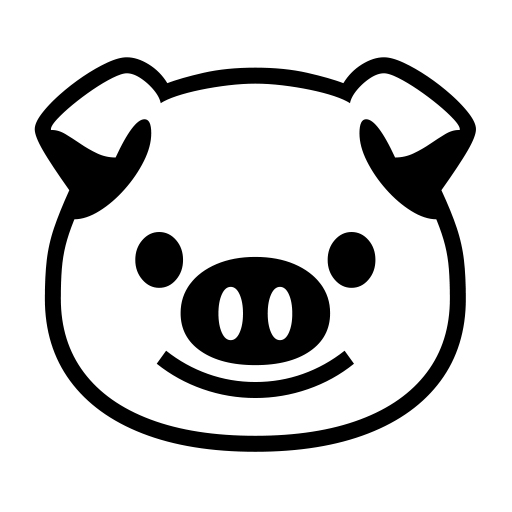 Pig Face on Noto Emoji