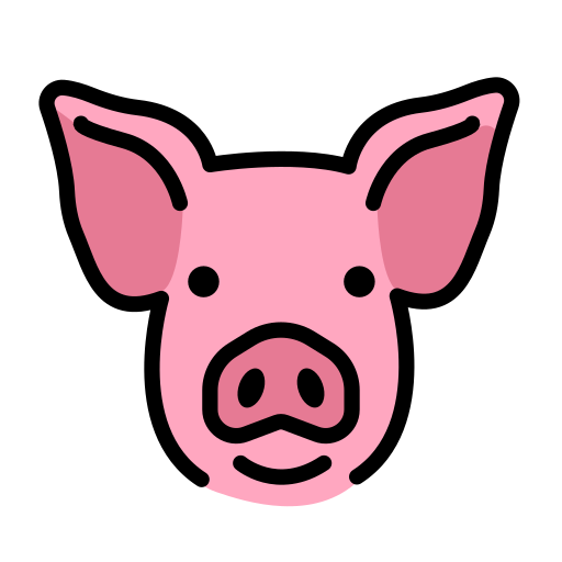 Pig Face on OpenMoji
