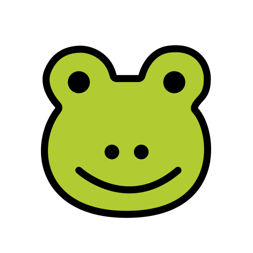 Frog Face on OpenMoji