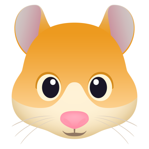 Hamster Face on JoyPixels