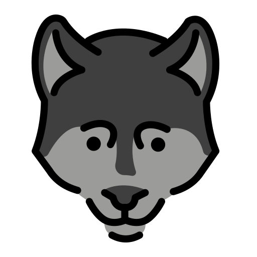 Wolf Face on OpenMoji