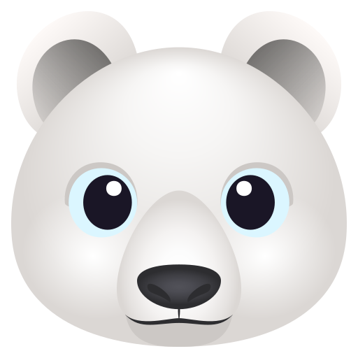Polar Bear on JoyPixels