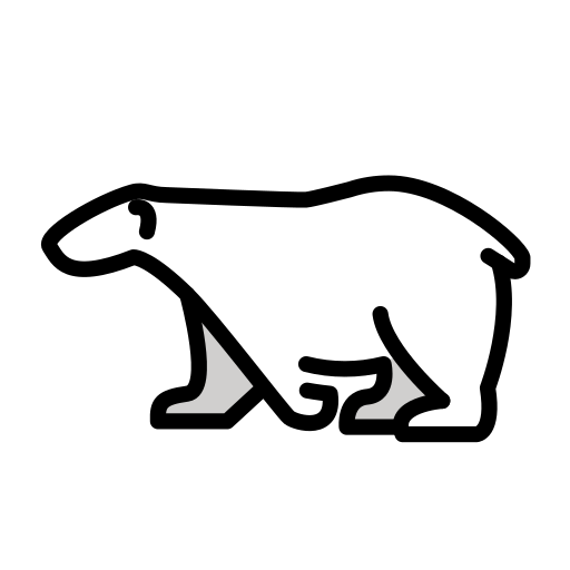 Polar Bear on OpenMoji