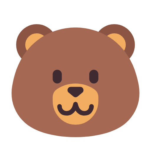 Bear Face on Microsoft Fluent