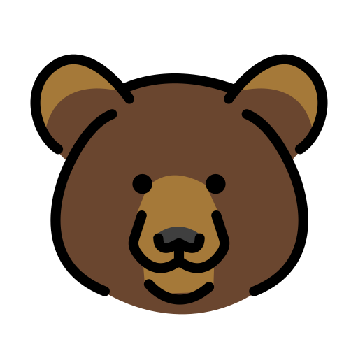 Bear Face on OpenMoji