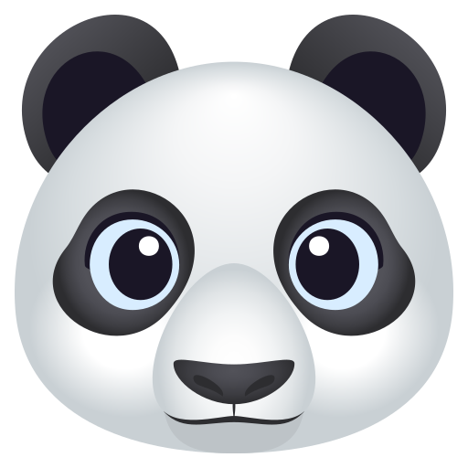 Panda Face on JoyPixels