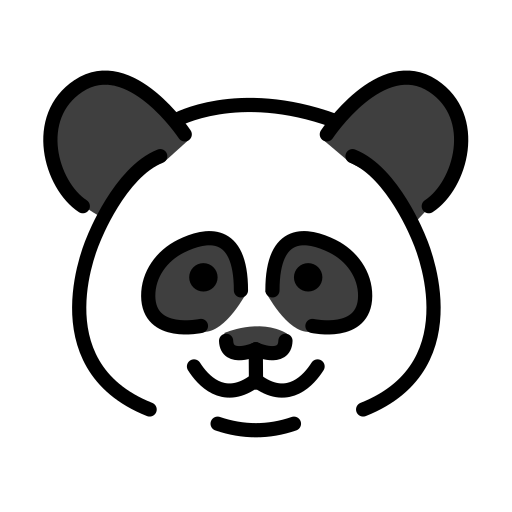Panda Face on OpenMoji