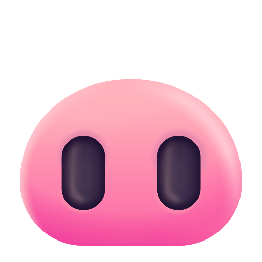 Pig Nose on Microsoft 3D