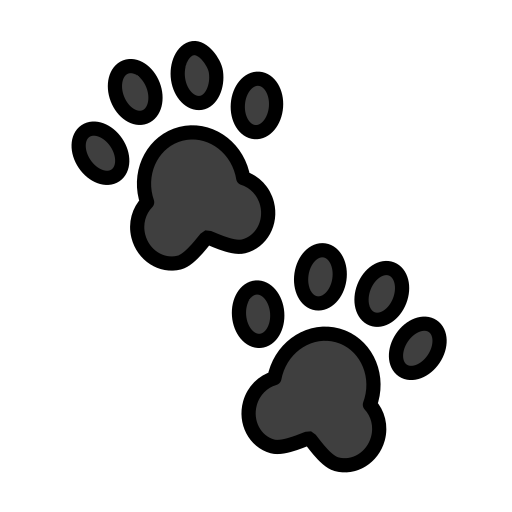 Paw Prints on OpenMoji