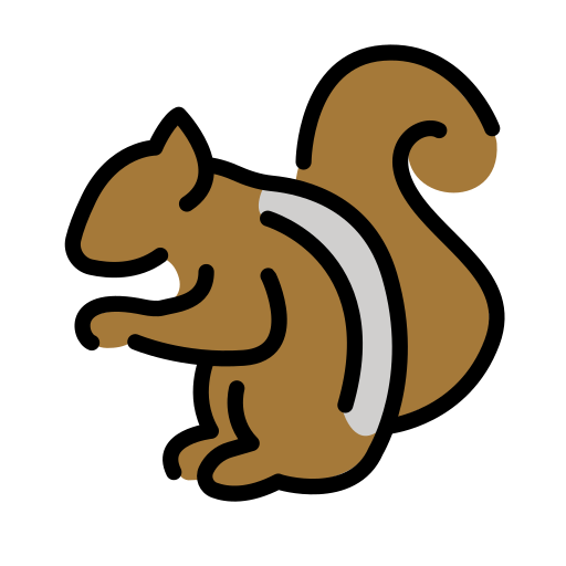 Chipmunk on OpenMoji