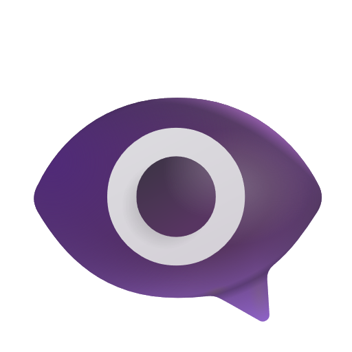 Eye In Speech Bubble on Microsoft 3D