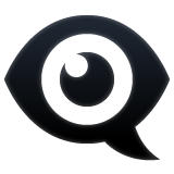 Eye In Speech Bubble on WhatsApp