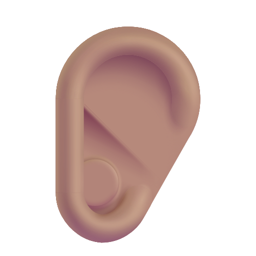 Ear: Medium Skin Tone on Microsoft 3D