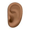 Ear: Medium-Dark Skin Tone on Samsung