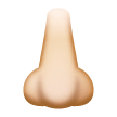 Nose: Light Skin Tone on Samsung