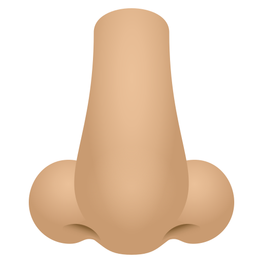 Nose: Medium-Light Skin Tone on JoyPixels
