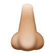 Nose: Medium-Light Skin Tone on Samsung