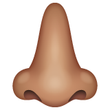 Nose: Medium Skin Tone on WhatsApp
