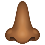 Nose: Medium-Dark Skin Tone on WhatsApp