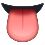 Tongue on WhatsApp