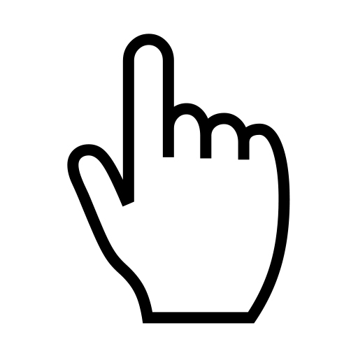 White Up Pointing Backhand Index on Noto Emoji