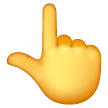 White Up Pointing Backhand Index on Samsung