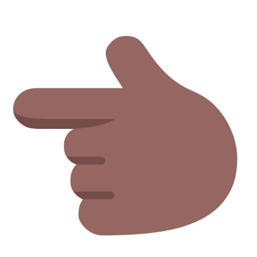 White Left Pointing Backhand Index: Medium-Dark Skin Tone on Microsoft Fluent