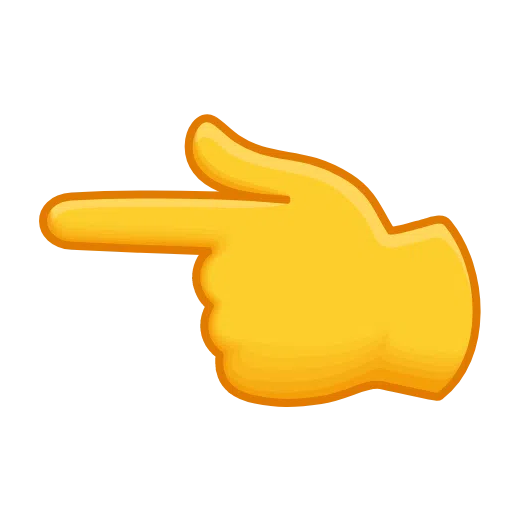 White Left Pointing Backhand Index on Telegram
